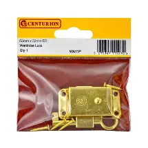 [LK01P] Centurion Lock - Brass 1 1/2” x 3/4” Cabinet DS
