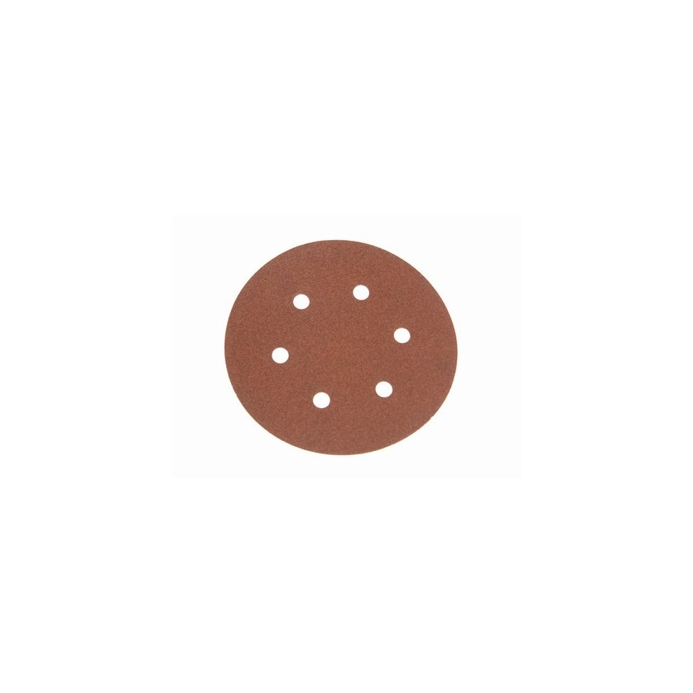 [FAIADHL150C] Faithfull Hook & Loop Sanding Disc DID2 Holed 150mm Coarse (5 Pack)