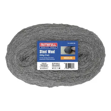 [FAIASW12M] Faithfull Steel Wool (200G) Medium