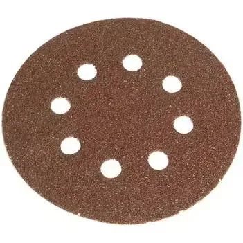 Faithfull Hook & Loop Sanding Disc DID3 Holed 125mm Coarse (5 Pack)