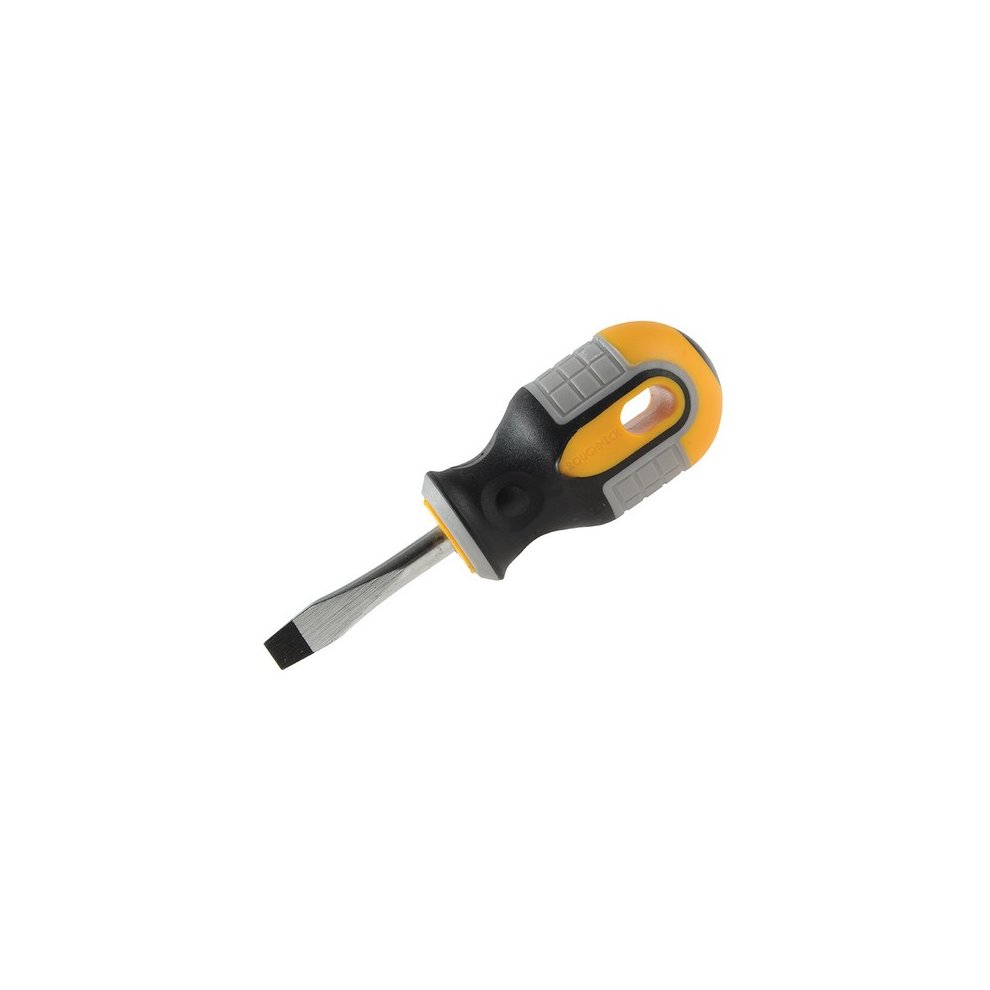 Roughneck Stubby Screwdriver Slotted Flared 6.0 x 38mm