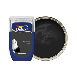 [5267851] Dulux Walls and Ceilings Matt Paint Rich Black 30ml Sample