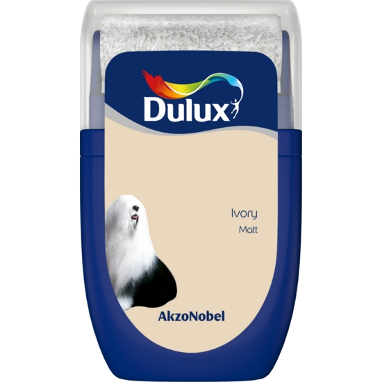 Dulux Walls and Ceilings Matt Paint Ivory 30ml Sample