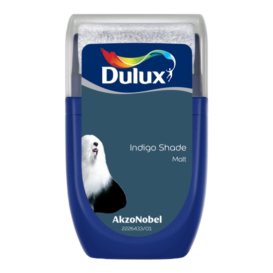 [102937] Dulux Walls and Ceilings Matt Paint Indigo Shade 30ml Sample