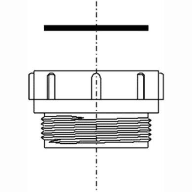 [T12A-F] McAlpine T12A-F Coupling Flush Spigot - 1 1/2" BSP