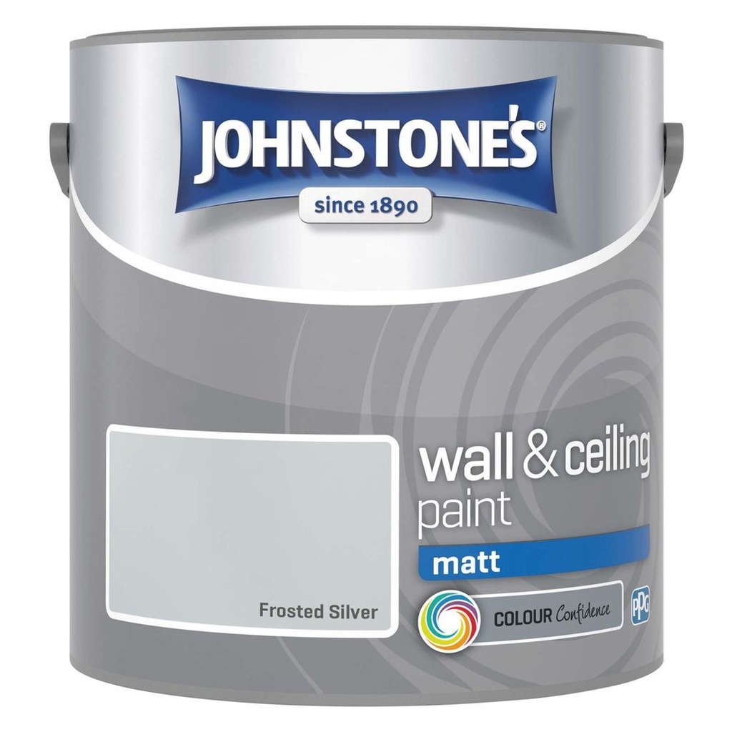 [95403] Johnstones Frosted Silver Vinyl Matt 2.5L