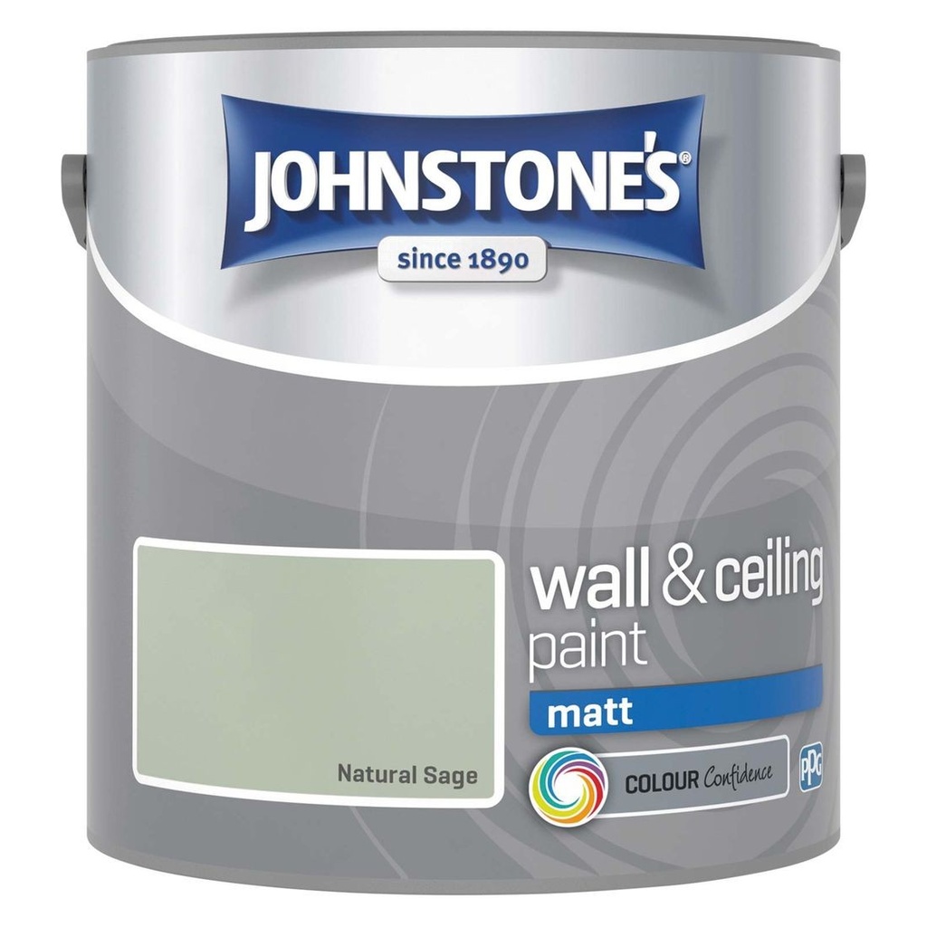 [95406] Johnstones Natural Sage Vinyl Matt 2.5L