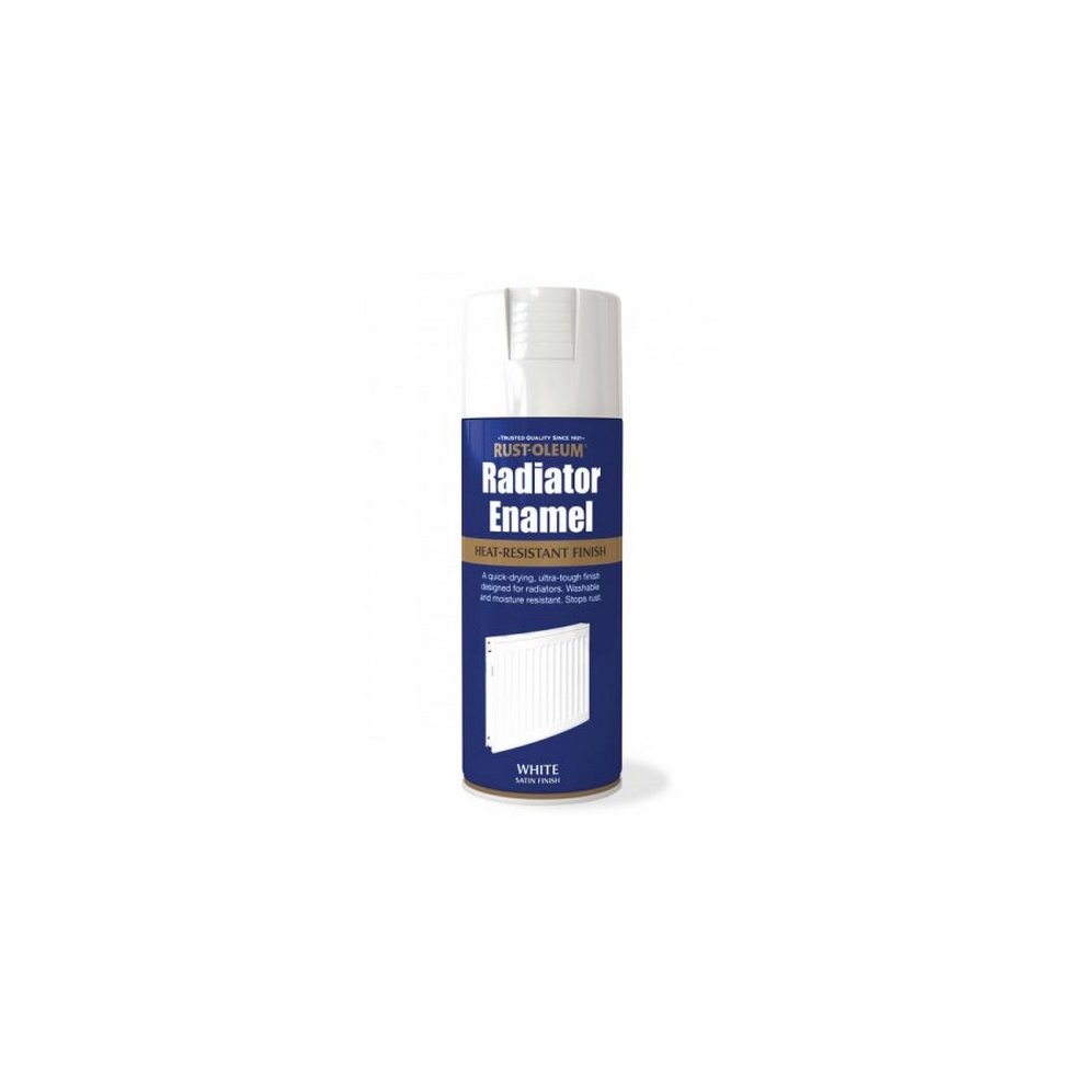 [45337] Rust-oleum Radiator Enamel White Satin 400ml