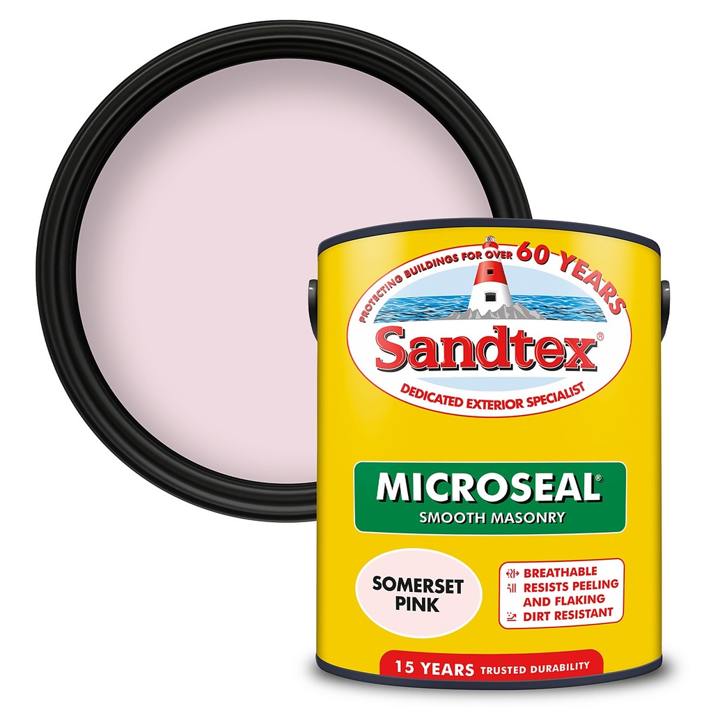 [10169] Sandtex Smooth Masonry Somerset Pink 5L