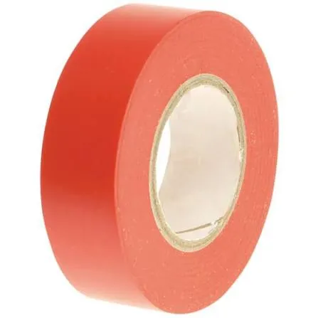 Faithfull PVC Electricial Tape Red 19mm 20m