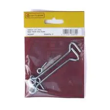Centurion 100mm (4") ZP Gate Hook & Eyes (Pack of 2)