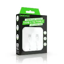 [ELA1374GE] Daewoo 1m USB-C to USB-C Cable (Fast Charge)