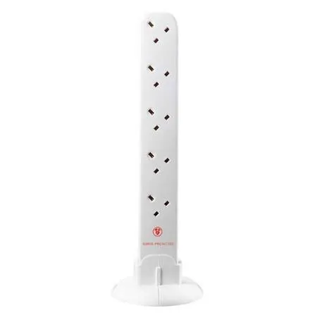[SRGTOW10110] 10G 1m 13A Surge Tower Extension Lead White