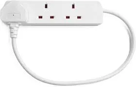 [SWSRG3210C] 3 Socket 2M 13A Surge Compact Extension Lead White