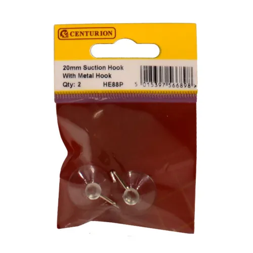 [HE88P] Centurion 20mm Suction Hook with Metal Hook