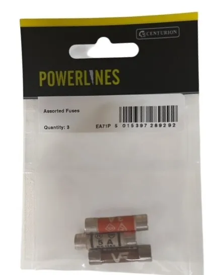 Centurion Assorted Fuses (Pack of 3)