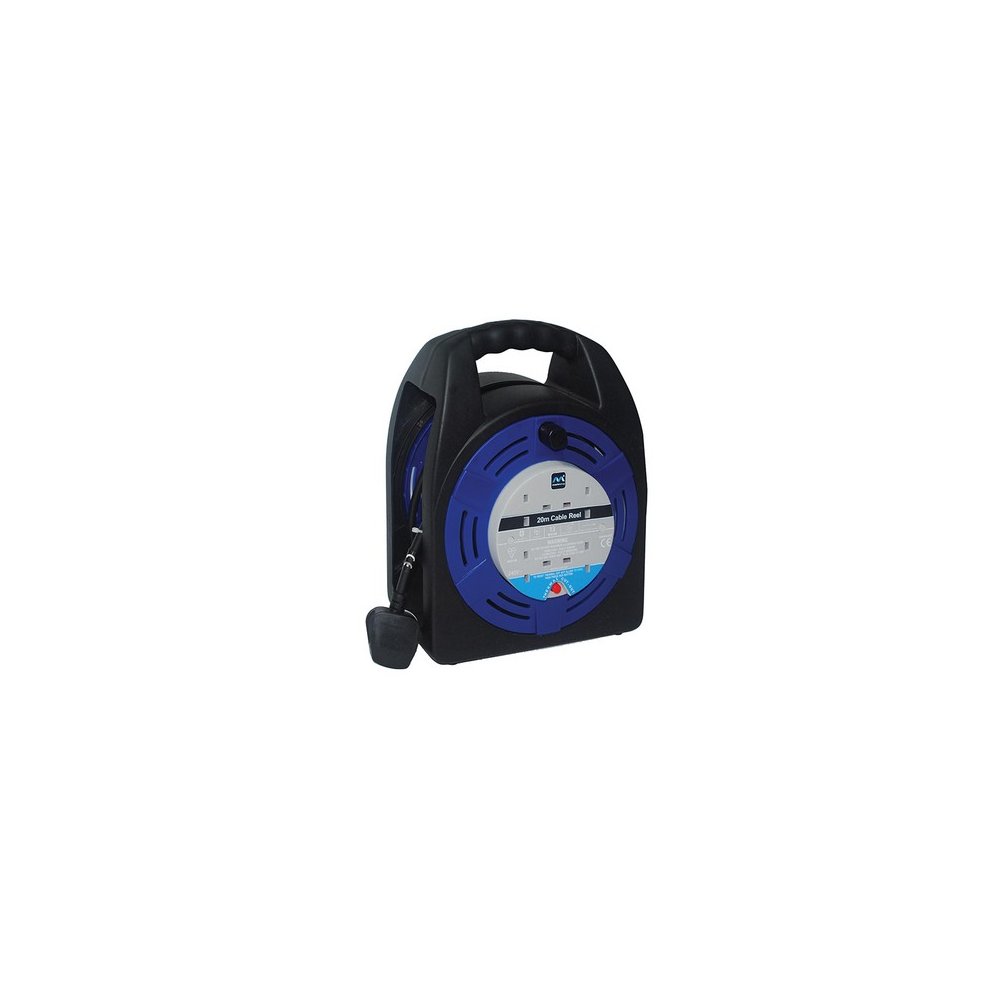 [HBT2013/4BL-MP] Luceco Extension Lead 20m, 4 Sockets, 13A, Blue