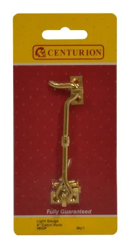 Centurion 100mm (4") PB Light Gauge Cabin Hook