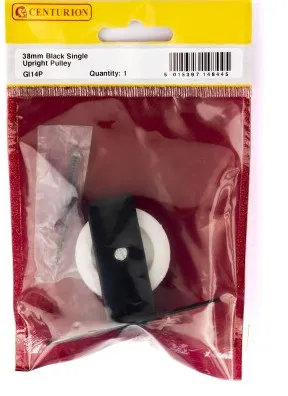 Centurion 38mm Black Single Upright Pulley