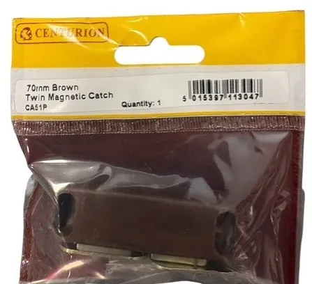 Centurion 70mm Brown Twin Magnetic Catch