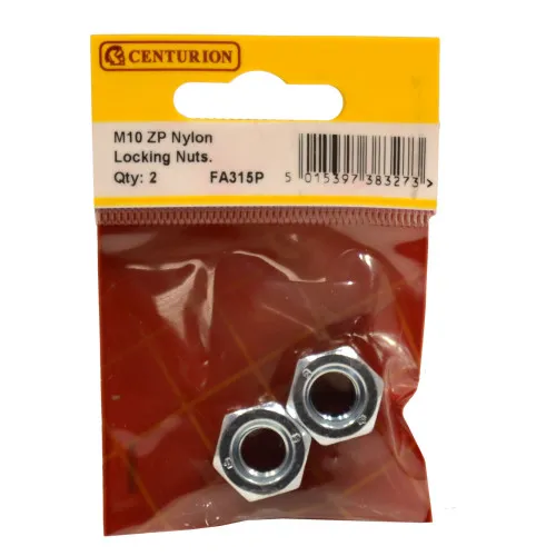 Centurion M10 ZP Nylon Locking Nuts  (Pack of 2)