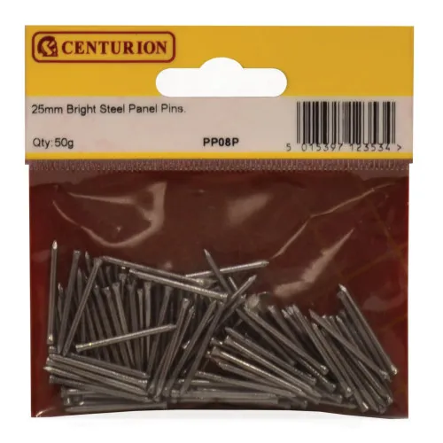 Centurion 25mm Steel Panel Pins