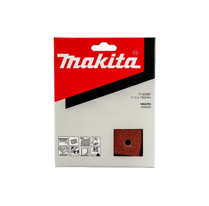 Makita Sanding Pads 40 grit 114 x 102mm P-33087