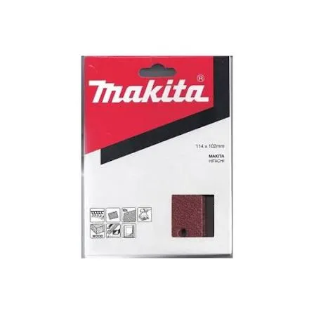 Makita Sanding Pads 120 Grit 114 x 102mm P-33124