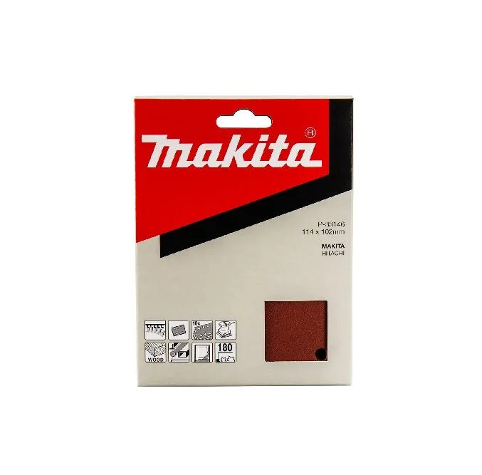 Makita Sanding Pads 180 Grit 114 x 102mm P-33146