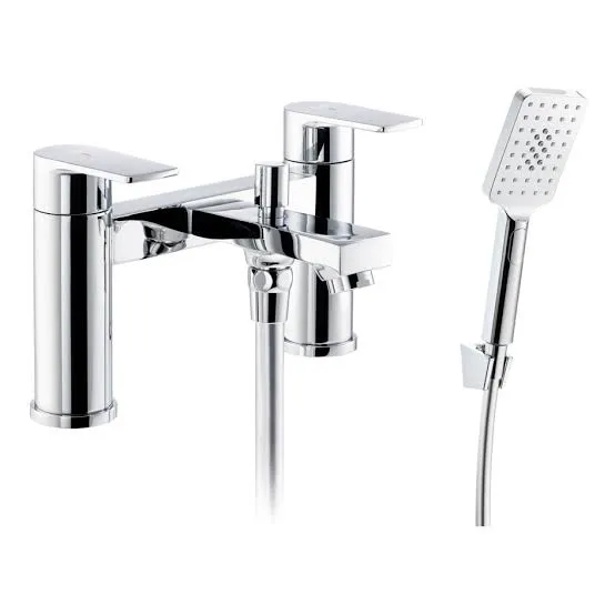 Abode Aquip Deck Mounted Bath Shower Mixer - Chrome